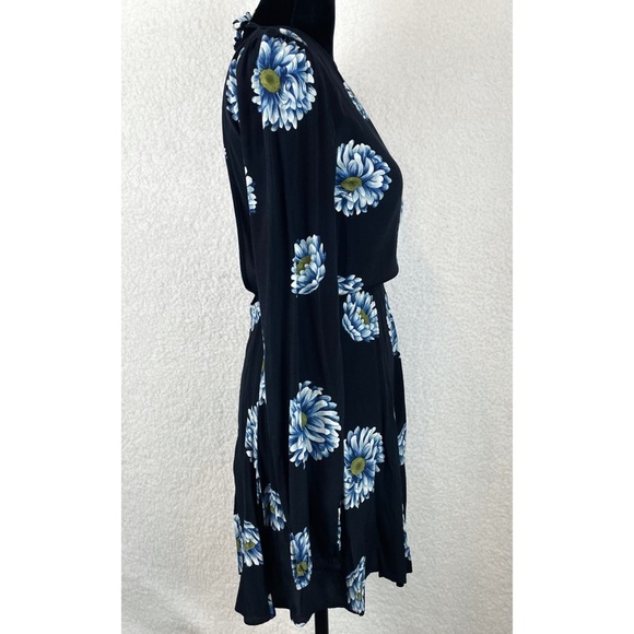 (VTG) REFORMATION • Floral Open-Back Long Sleeve Mini Dress - Picture 3 of 16